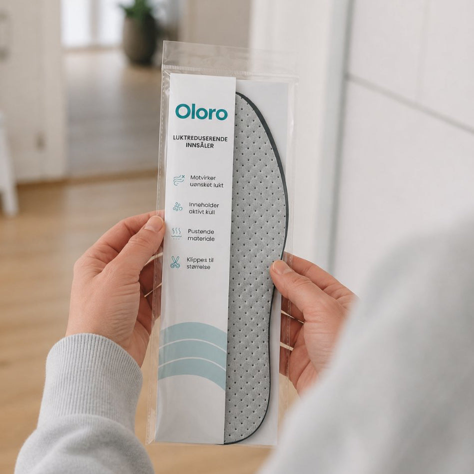 Oloro Lukt-reduserende sko inn­såler  (1 par, str. 36–44)