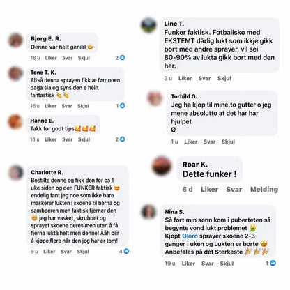 Kundeanmeldelser av Oloro Sko Luktfjerner.